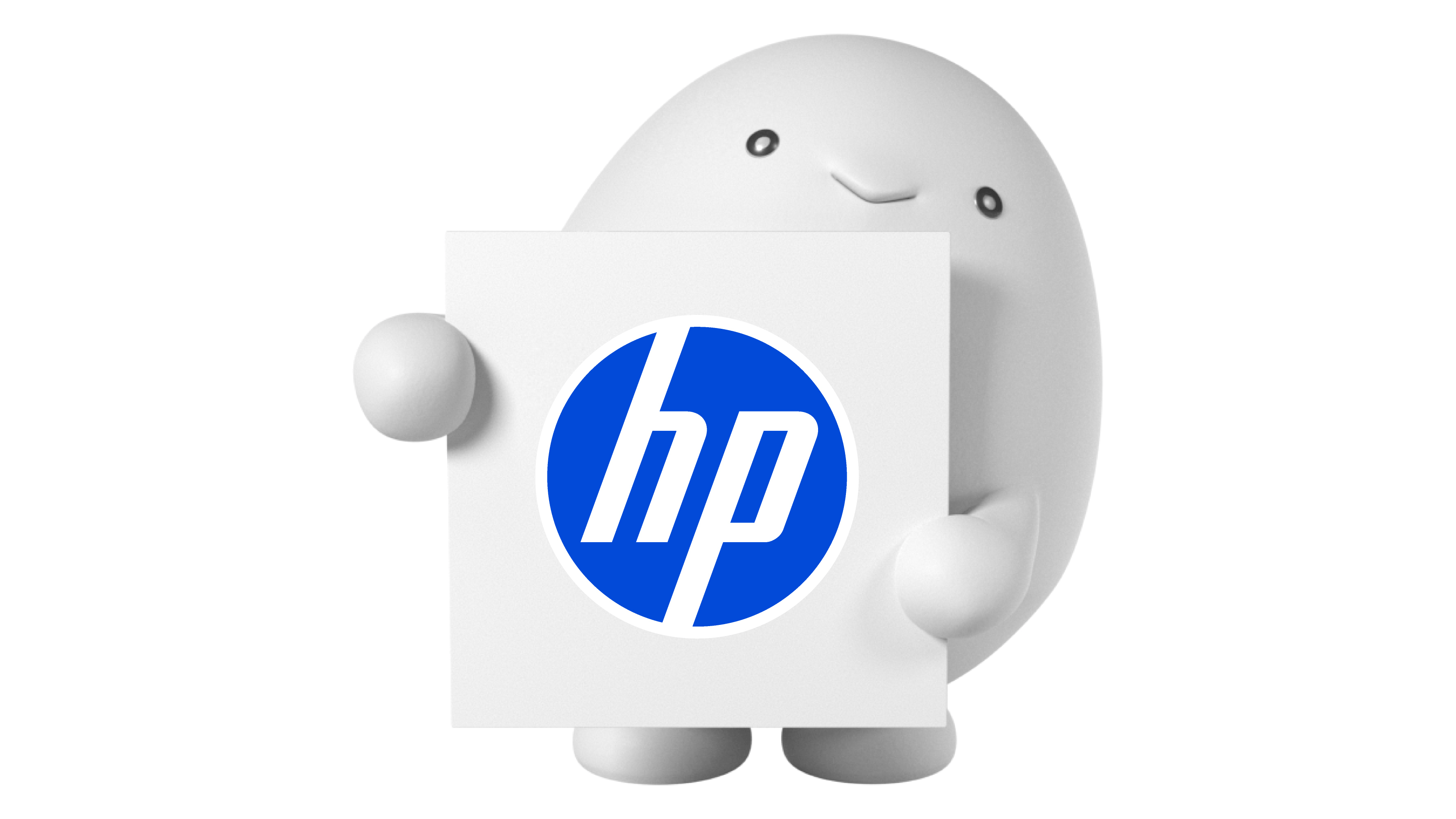 HPのロゴとpovoキャラクター